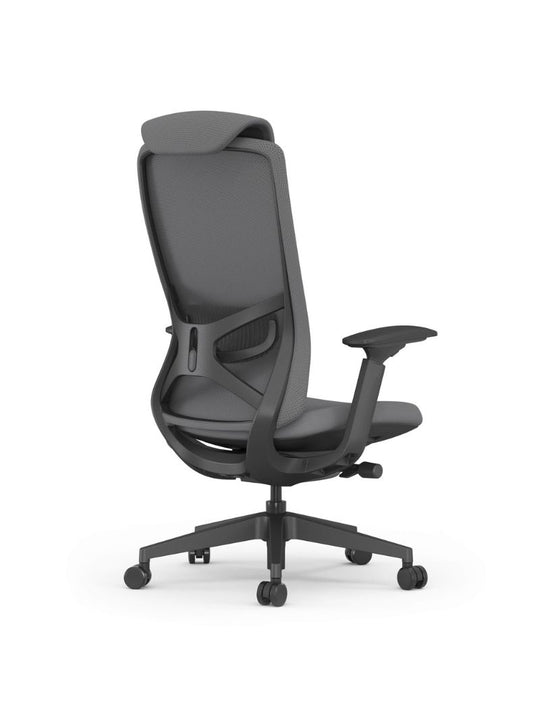 AW_CHAISE ERGONOMIQUE DE DIRECTION VECTURA_NOIR_AVEC APPUI-TETE_VUE 3/4 ARRIERE