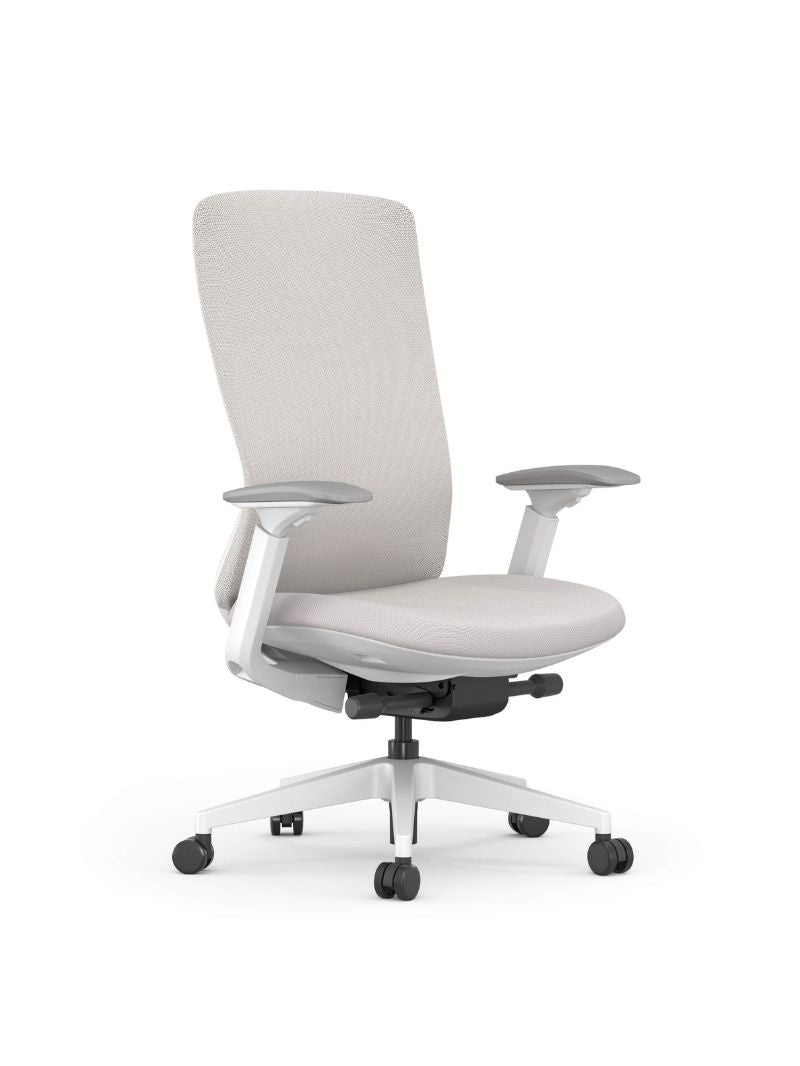 AW_CHAISE ERGONOMIQUE DE DIRECTION VECTURA_BLANC_SANS APPUI-TETE_VUE 3/4 GAUCHE