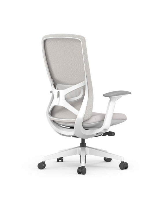 AW_CHAISE ERGONOMIQUE DE DIRECTION VECTURA_BLANC_SANS APPUI-TETE_VUE 3/4 ARRIERE