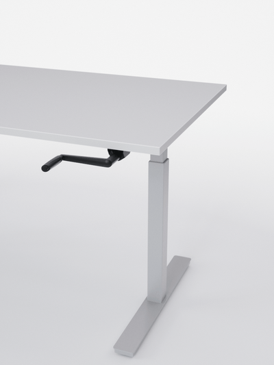 AUM WORLD_Bureau Assis Debout MANUE_Handy Go_Pieds Blanc_Plateau Blanc Premium_DETAIL_Copyrights_AUM WORLD®_2023