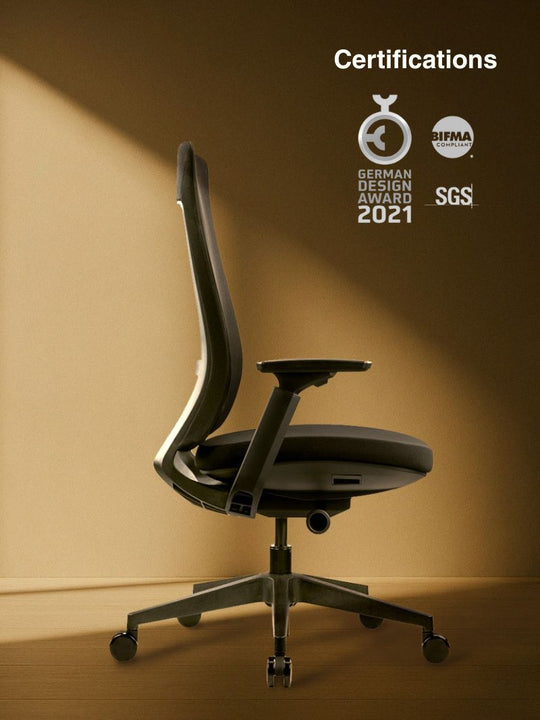 Certification BIFMA chaise de bureau design SYNKRO AUM WORLD noir