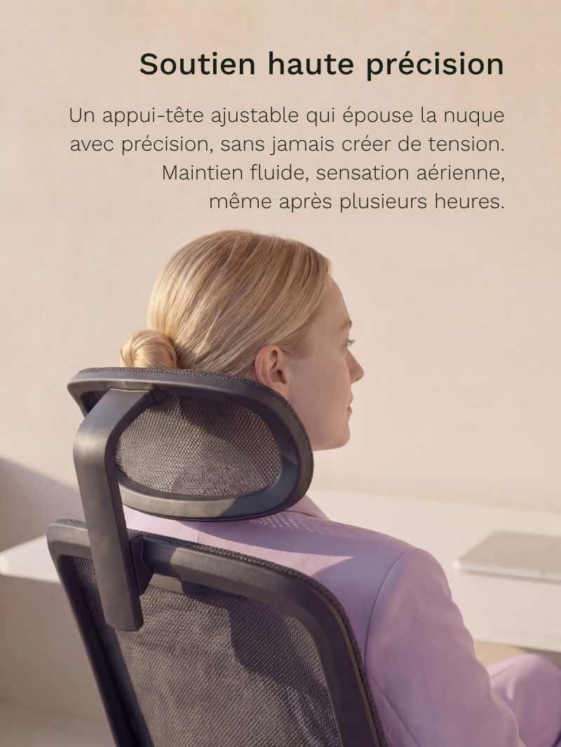 Chaise de Bureau Ergonomique | Modulo 1_Soutien haute précision