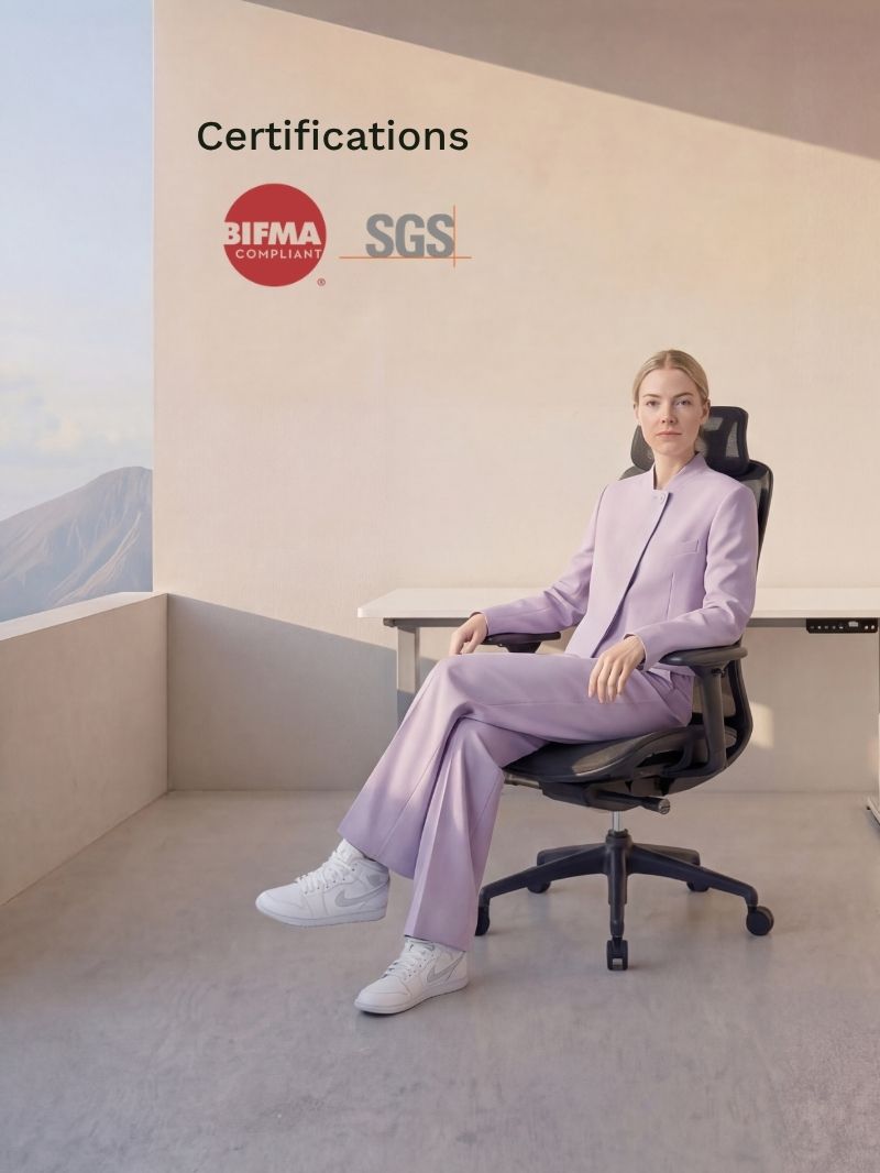 Chaise de Bureau Ergonomique | Modulo 1_Certifications_Bifma_SGS