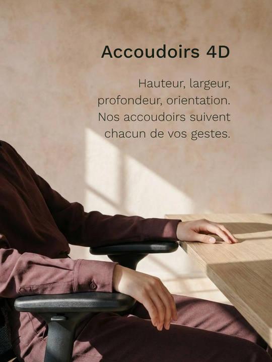 Chaise de Bureau Ergonomique | Modulo 2_Accoudoirs 4D