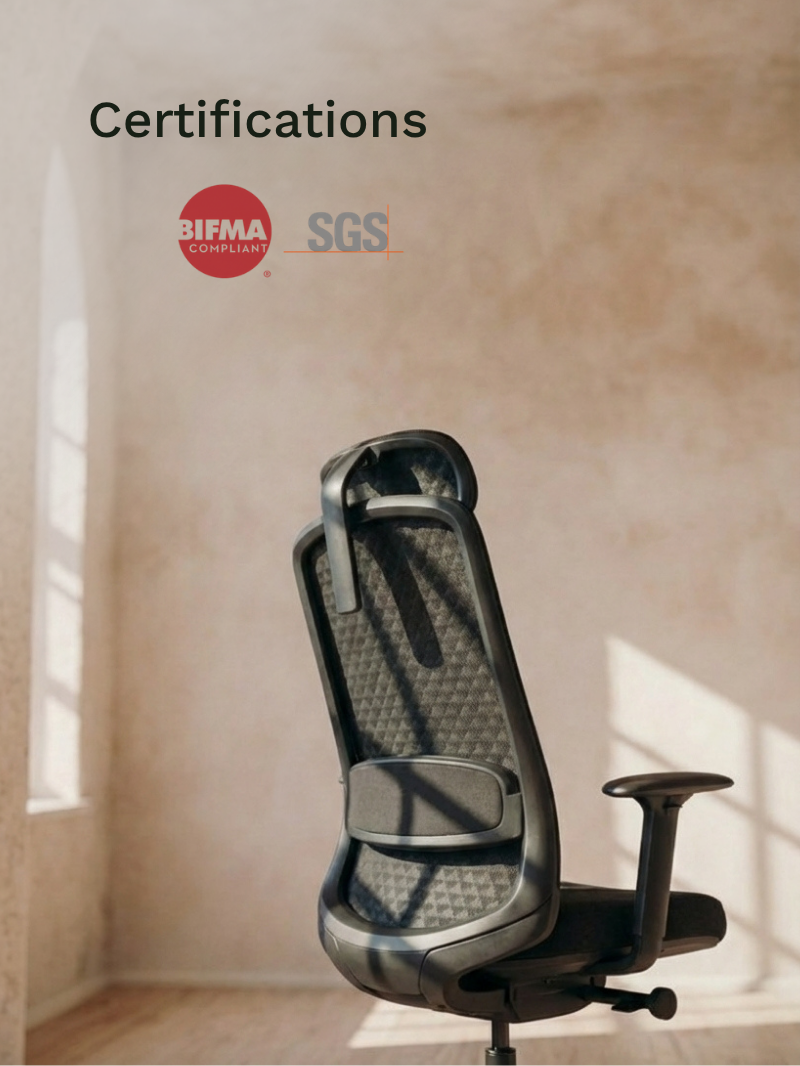 Chaise de Bureau Ergonomique | Modulo 2_Certifications_Bifma_SGS