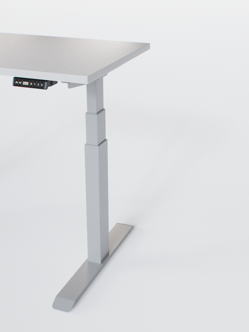Bureau Assis Debout Électrique 110x60 ou 120x60 - Ports USB A & C | ADVANCED GO - Plateau SMALL