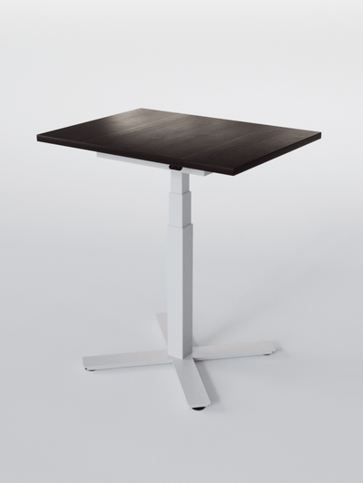 AUMWORLD_BureauAssisDeboutElectrique60x60ou80x60-MINIPLUS_Blanc_PlateauBoisFoncé_Copyrights_AUMWORLD_2024