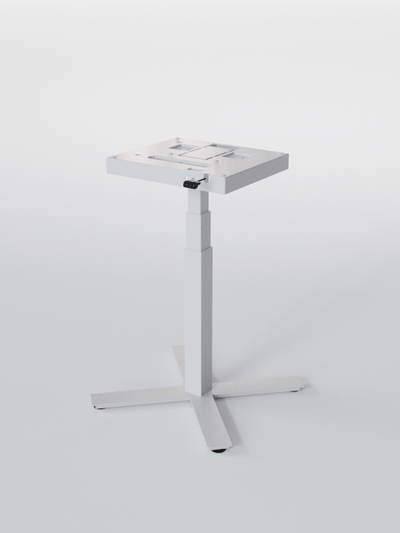 Pieds de Bureau Électrique Réglable en Hauteur - MINI PLUS - Blanc_ Copyrights AUM WORLD 2024