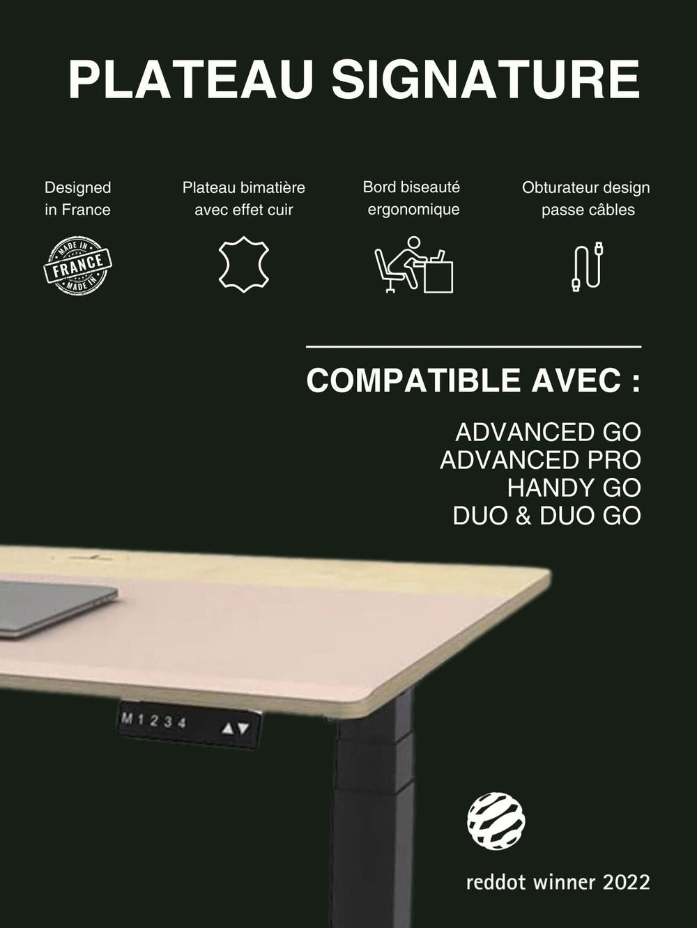 Caractéristiques du Plateau SIGNATURE bimatière haut de gamme AUM WORLD par Gregory Jolly