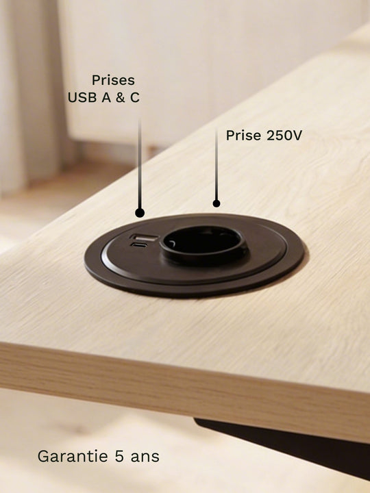 Cable management Prise Électrique Encastrable 