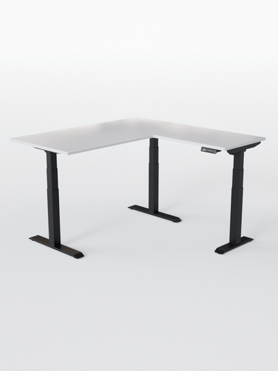Bureau d'Angle Réglable en Hauteur Électrique | TRIPOD PRO - Plateau ESSENTIAL