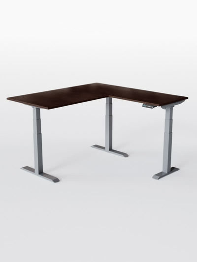 Bureau d'Angle Réglable en Hauteur Électrique | TRIPOD PRO - Plateau ESSENTIAL