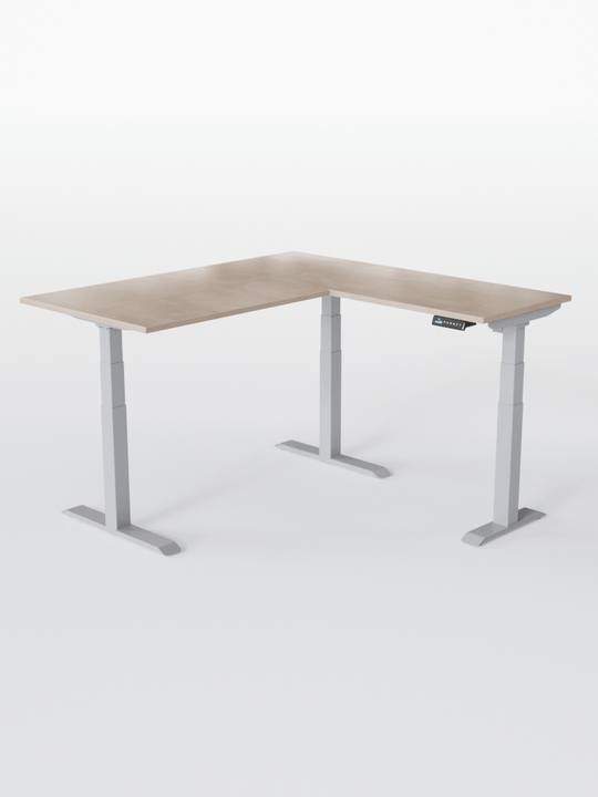 Bureau d'Angle Réglable en Hauteur Électrique | TRIPOD PRO - Plateau ESSENTIAL