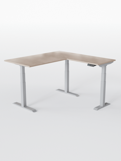 Bureau d'Angle Réglable en Hauteur Électrique | TRIPOD PRO - Plateau ESSENTIAL