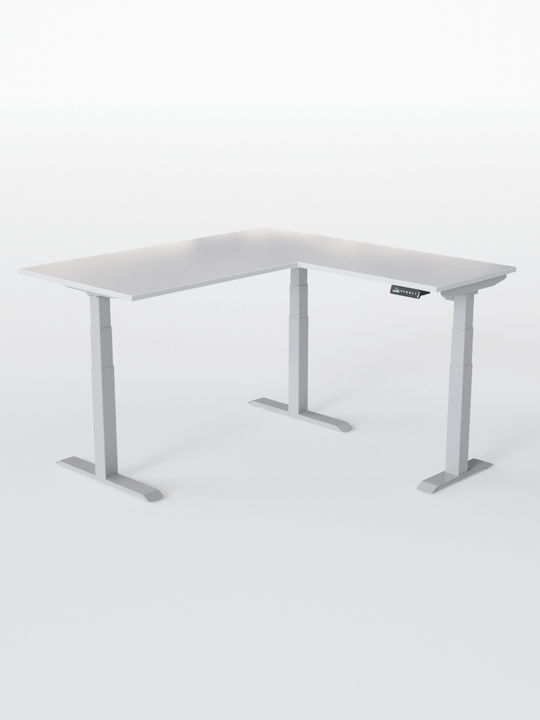 Bureau d'Angle Réglable en Hauteur Électrique | TRIPOD PRO - Plateau ESSENTIAL