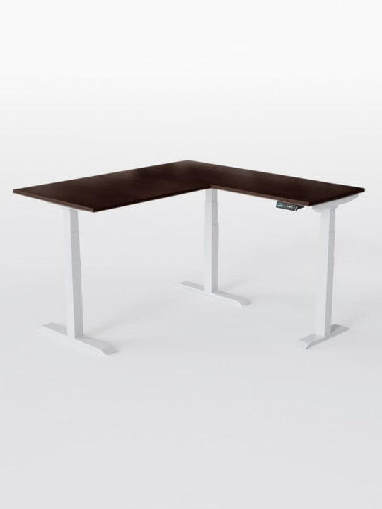 Bureau d'Angle Réglable en Hauteur Électrique | TRIPOD PRO - Plateau ESSENTIAL