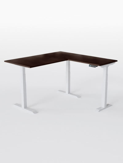 Bureau d'Angle Réglable en Hauteur Électrique | TRIPOD PRO - Plateau ESSENTIAL