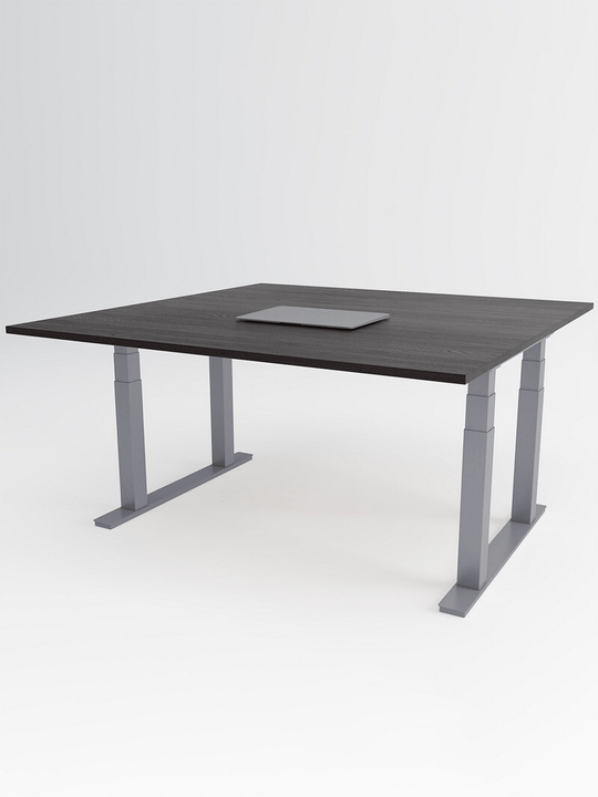 Table_de_Reunion_Reglable_en_Hauteur_Electrique__QUAD_Copyrights_AUM_WORLD_23_Piètement Gris_Plateau Bois Foncé