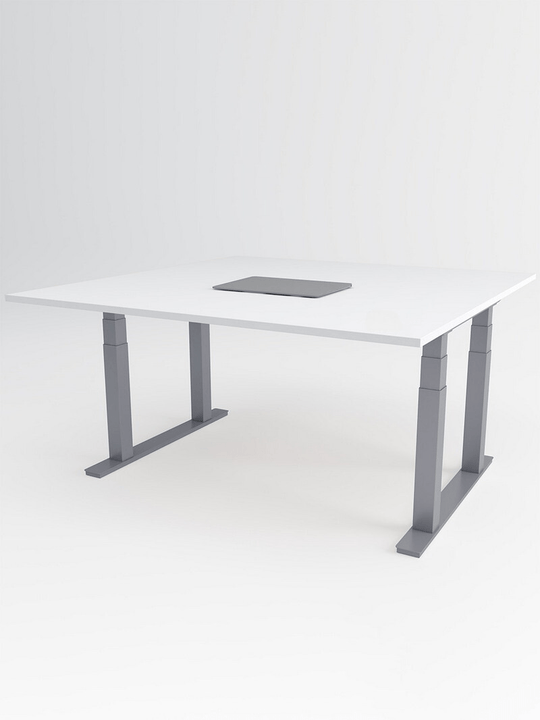 Table_de_Reunion_Reglable_en_Hauteur_Electrique__QUAD_Copyrights_AUM_WORLD_23_Piètement Gris_Plateau Blanc