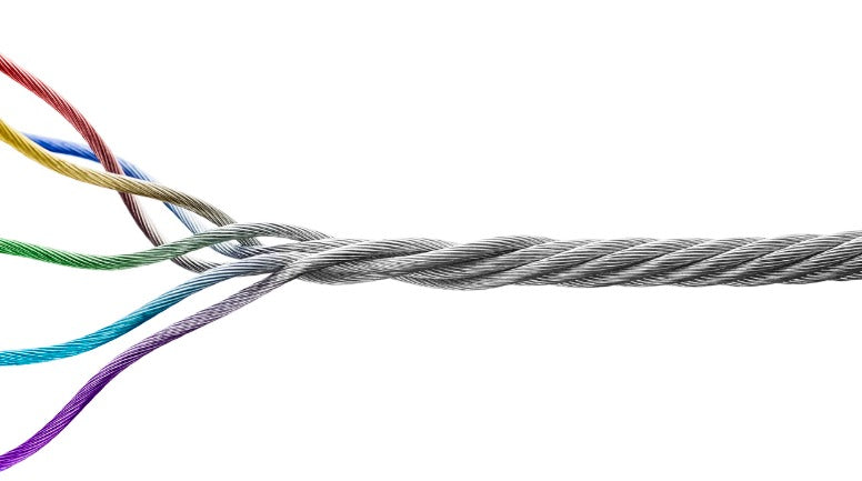 Passage de câbles vertical articulé et universel - Burostock