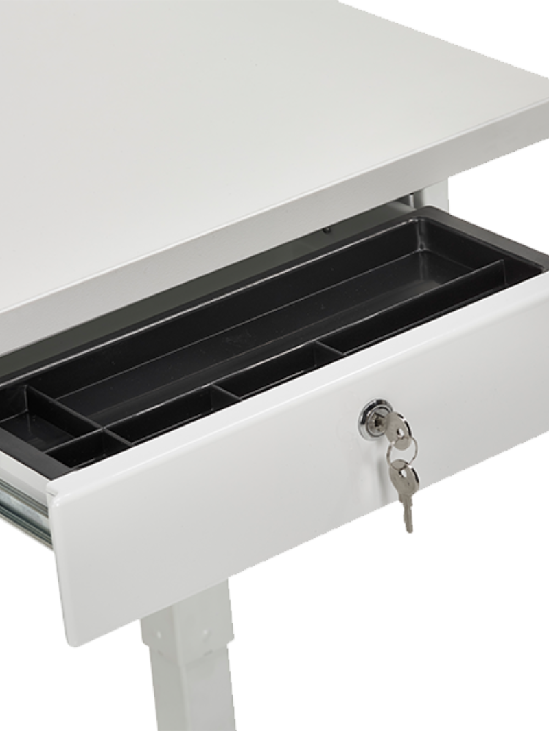 AUM WORLD_TIROIR METALLIQUE BUREAU UNIVERSEL_BLANC