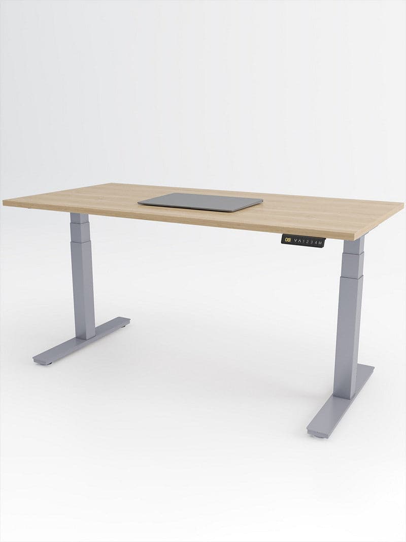 bureau_advanced_gris_plateau_bois_clair