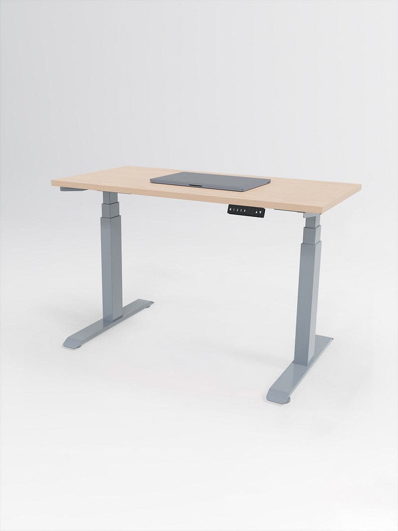 bureau_advanced_lite_small_gris_plateau_bois_clair