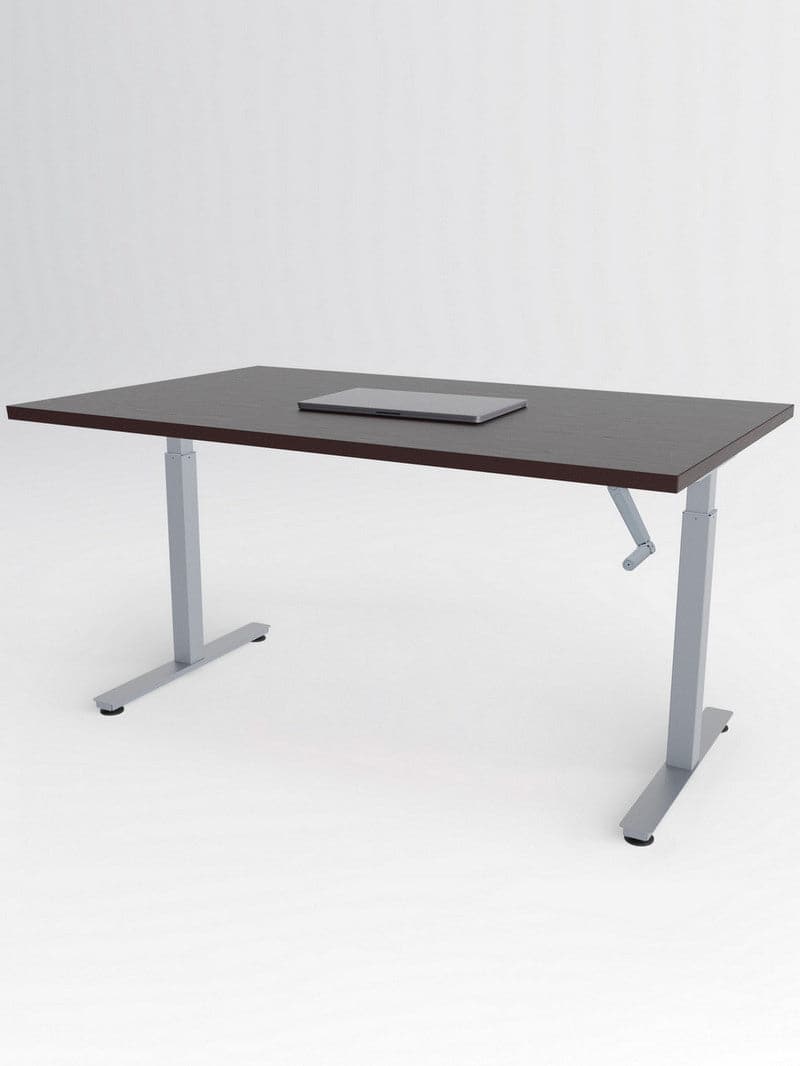 bureau_handy_gris_plateau_bois_fonce