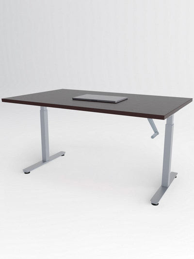 bureau_handy_gris_plateau_bois_fonce