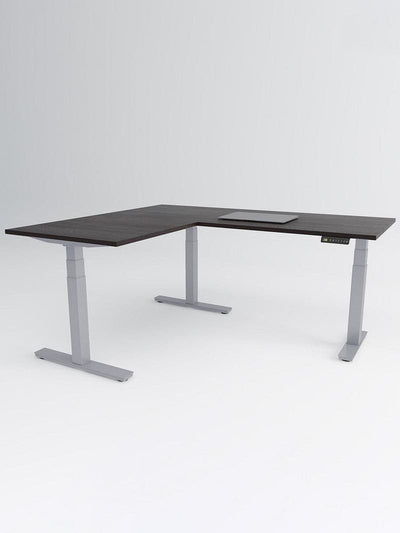 bureau_tripod_gris_plateau_bois_fonce