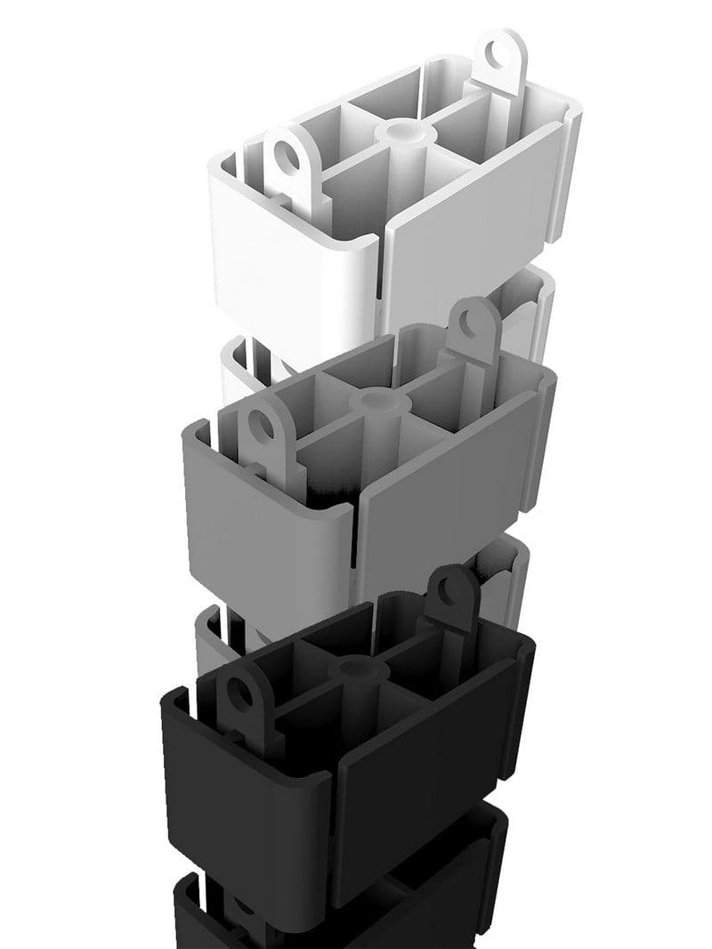 Goulotte_Passe-Câbles_Verticale_130 cm_Blanc_Gris_Noir_ZOOM